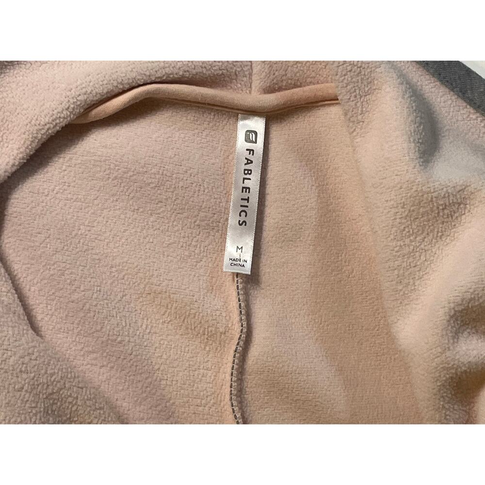 Fabletics Gray Pink Draped Waterfall Cardigan Jac… - image 2